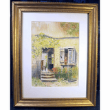 Antique watercolor by H. ANTHONY DYER