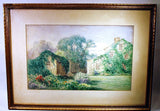 Antique watercolor of Nantucket by WN Bartholomew
