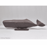 Antique Whale Doorstop - D. Baker, New Bedford