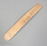 Antique Whalebone Busk with Exotic Temple
