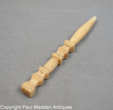 Antique Whalebone Scrimshaw Bodkin