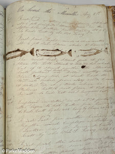 Antique Whaling Logbook - Bark Marcella of New Bedford 1844-1845