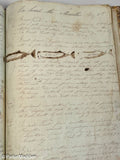 Antique Whaling Logbook - Bark Marcella of New Bedford 1844-1845