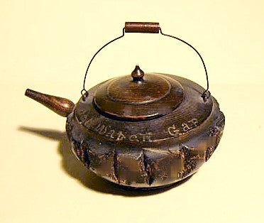 Antique wooden miniautre kettle Delaware Water Gap