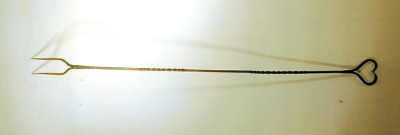 Antique wrought irn toasting fork