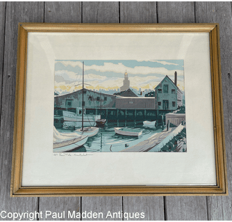 At Low Tide - Nantucket, Silkscreen by Roy Clifford Smith