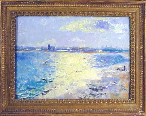 Beach scene by Gertrude Martin Tonsberg