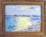 Beach scene by Gertrude Martin Tonsberg