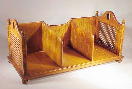 Beautiful curly maple book case for desk