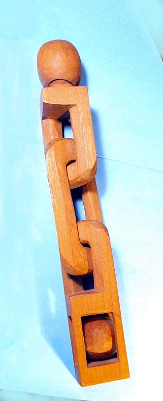 Carved one-piece wooden sailor's whimsey