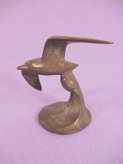 Cast bronze figure of seagull