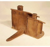 Charming folk made Cape Cod house wooden doorstop