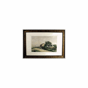 Choice antique Nantucket watercolor circa 1890.