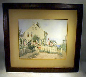 Choice antique Nantucket watercolor J.B.Reid