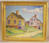 Choice antique oil painting of Nantucket by George Lear