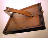 Choice antique travelling LOOKING GLASS.