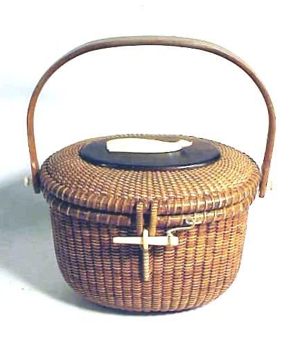 Choice Nantucket Lightship basket by Gibbs