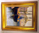 Choice oil painting by Elizabeth Saltonstall dated 1924.