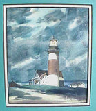 Choice watercolor of Sankaty Head Light by Hare