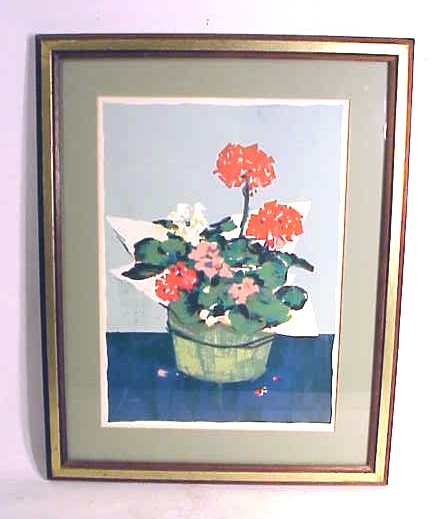 Color lithograph print  by Nantucket artist Andrew Shunney