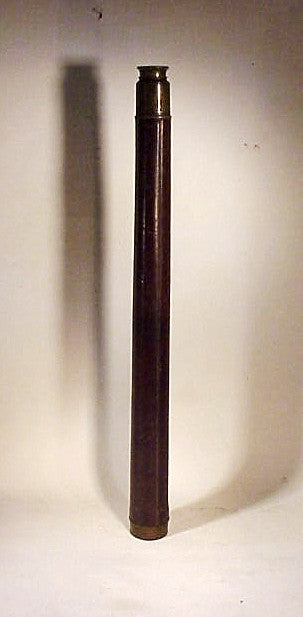 Early 19th C single drawer telescope signed