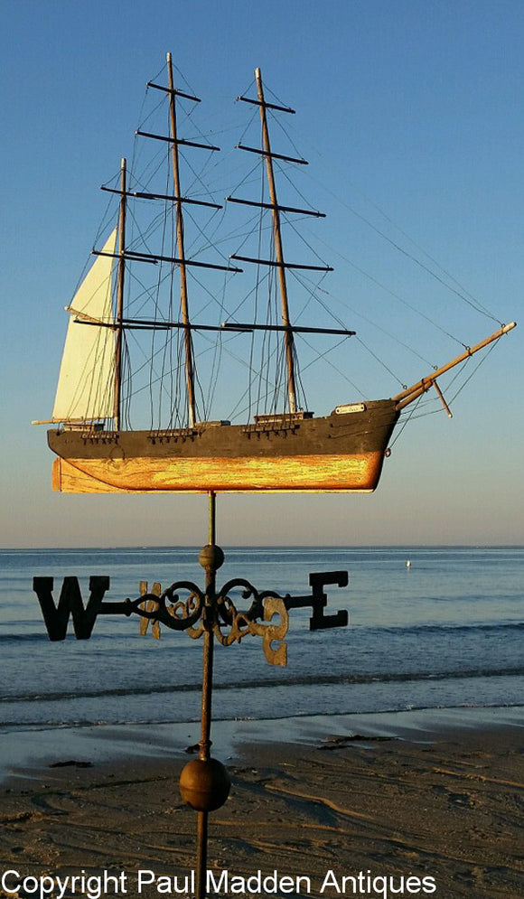 Early 20th C. Cape Cod Ship Weathervane