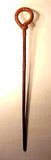 Extraordinary carved wooden "rope" cane