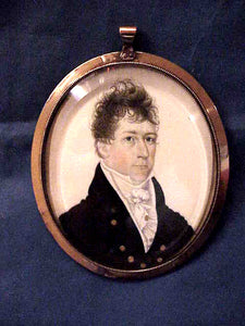 Fine quality large size miniature on ivory