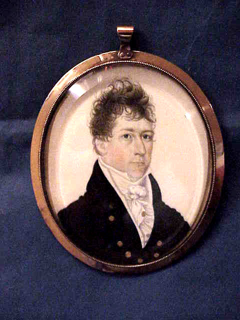 Fine quality large size miniature on ivory