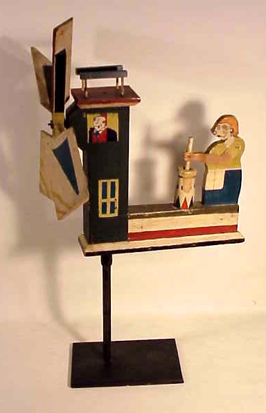 Great American folkart whirligig JIGGS & MAGGIE.