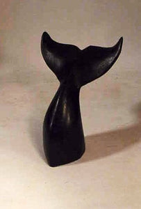 Great antique cast iron WHALE'S TAIL doorstop