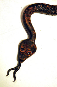 Hand wrought  iron Folk Made snake