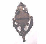 Late 18th C brass door knocker