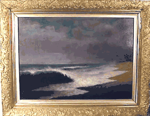 Oil on board by Nantucket artist G.G. Fish