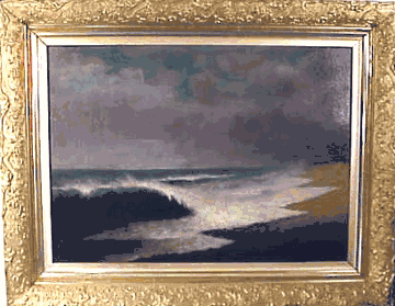 Oil on board by Nantucket artist G.G. Fish