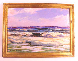 Oil on board painting by Harold Walker.