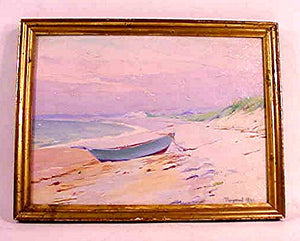 Oil on board Provincetown Beach by Raymond Hill