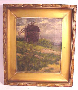 Oil on canvas "Cape Cod Windmill " by Carlton
