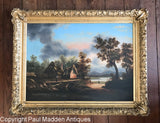 Oil on canvas landscape attributed to Thomas Chambers