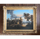 Oil on canvas landscape attributed to Thomas Chambers