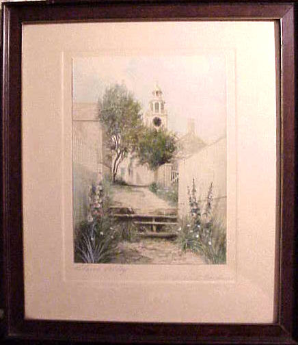 Original colored photograph of Stone Alley by H. Gardner
