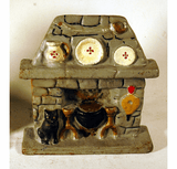 Pair antique American bookends FIREPLACE-HEARTH