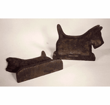 Pair antique cast iron SCOTTY DOG bookends