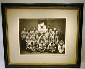 Pair antique FOOTBALL CHAMPIONSHIP  team photographs.