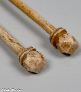 Pair antique whalebone knitting needles