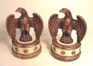 Pair of antique American Eagle bookends