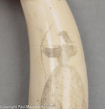 Pair of Antique Sperm Whale Teeth - Lady Archer & Target