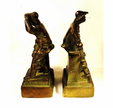 Pair of vintage cast bronze BOOKENDS