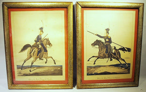 Pair of vintage color prints of calvary by Borghese