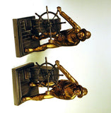 Pair vintage Glouchester Fisherman bookends